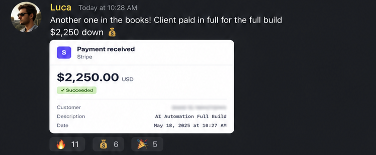 Community post: client paid in full for a full build